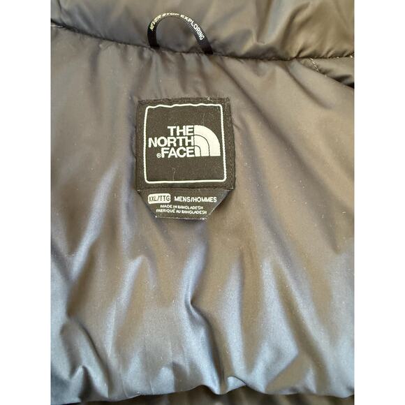 North Face Nuptse Puffer XXL Mens Silver Grey Down 700 Fill Retro 96 - Picture 3 of 11